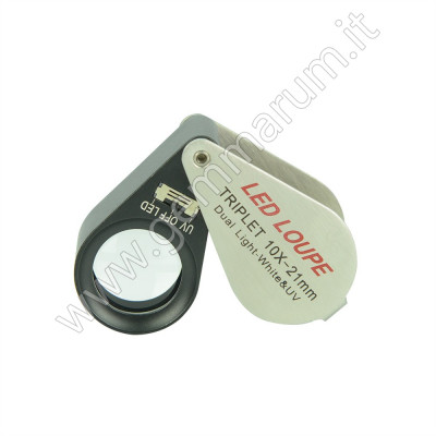EINSCHLAGLUPE 10x -LED und UV