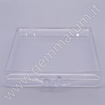 Edelsteindose 5x5x1.08 cm Transparent