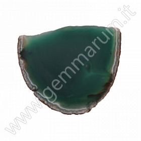 Green agate slab