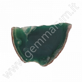 Green agate slab