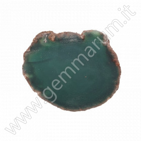 Green agate slab