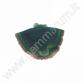 Green agate slab