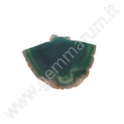 Green agate slab