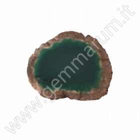 Green agate slab