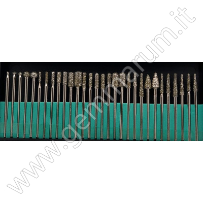 Frese Diamantate Set 30 pz Ø fino a 5.30 mm