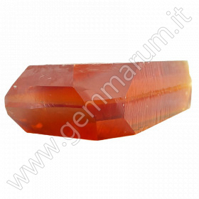 orange-gelber Hydrothermaler Quarz zum selber Schleifen.