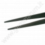 EDELSTEIN PINZETTE  mit Rille - schwarz