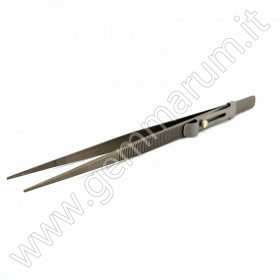 DIAMANTPINZETTE AUS TITANIUM mit Rille u. Feststeller