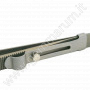 DIAMANTPINZETTE AUS TITAN mit Rille u. Schieber