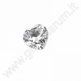 Diamant-Imitat aus kubischer Zirkonia (kZ), Herzschliff Ø 30mm