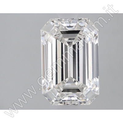 CVD EMERALD CUT F 2.02 Cts