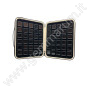 Elegante box imbottito con 60 scatoline 3x3 Nere