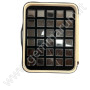 Elegante box imbottito con 60 scatoline 3x3 Nere