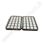 Elegante box imbottito con 48 scatoline 4x4 Bianche