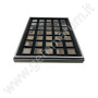 Vassoio con 35 scatoline 3x3cm Nere