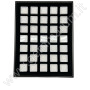 Etui mit 35 Klarsichtdosen 3x3cm - weiß
