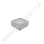SCATOLINA IN PLASTICA BIANCA PORTA PIETRA 3X3