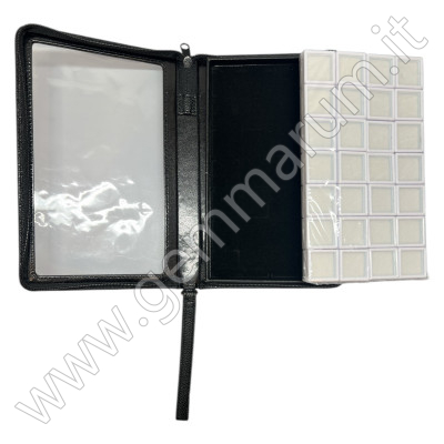 PORTABLE CASE with 28 display boxes 3x3