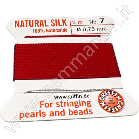 Red coral silk thread Griffin No. 7