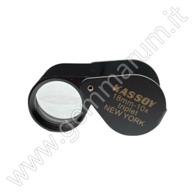Einschlaglupe KASSOY 10x 18mm schwarz