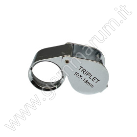 LENTE TRIPLETTA CROMATA 10x 18 mm