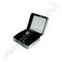 Shiny Silver box 4X4x1.5 cm