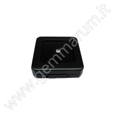 Scatolina Metallo 5.5X5.5x1.5 cm - Nero Opaco