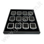 BOX 12 Scatoline Metallo 4X4x1.5 cm - argento opaco