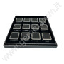 BOX 12 Scatoline Metallo 4X4x1.5 cm - Argento lucido
