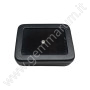 Kunstleder Edelsteindose 65X85x25 mm - Schwarz