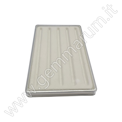 BOX PORTA PIETRE CON SCANALATURE 11x7x1 cm