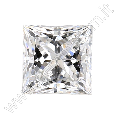 CVD PRINCESS CUT F VVS2 1.59 cts