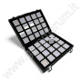40 Gem Display Box with Deluxe Carry Case - white