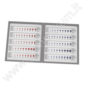 Edelsteine-Größen- und Form-Set - Rubine und Saphier Auswahlset