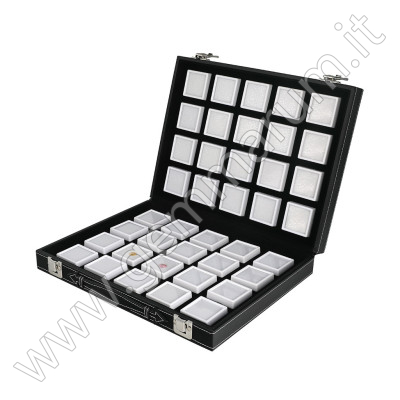 Set Completo per Esposizione pietre- 40 scatoline bianche