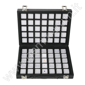 Set Completo per Esposizione pietre- 70 scatoline bianche