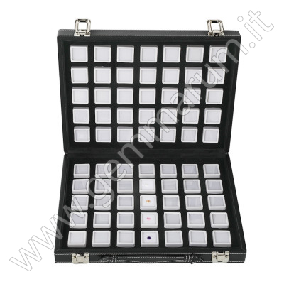 Set Completo per Esposizione pietre- 70 scatoline bianche