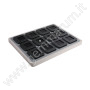 Elegantes Display mit 12 Metalldosen- mattschwarz