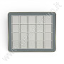 Espositore Premium con Cornice Dorata-Grigio