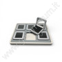 Large Deluxe Wooden Diamond Display Box Tray set - 6 grey boxes