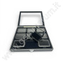 Elegante Espositore con chiusura e finestra 9 scatoline - BLACK