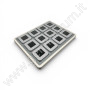 Deluxe Diamond Boxes in a Luxury Tray Set - 12 grey boxes