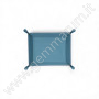 Folding Faux Leather Display Tray with Button Closure