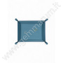 Folding Faux Leather Display Tray with Button Closure