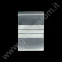 FLACHBEUTEL 6x8 cm mit 3 Beschriftungsstreifen