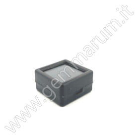 SCATOLINA IN PLASTICA NERA PORTA PIETRA 3X3
