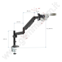Stativ-Arm mit Tischklemme