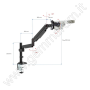 Flexible arm stand SZ-STL5LED