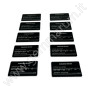 Security Seals for precious Stones - Starter Kit 10  - black Small 75x40mm