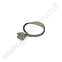 Anello portapietra argento per pietre da 0.50 a 2.0 ct